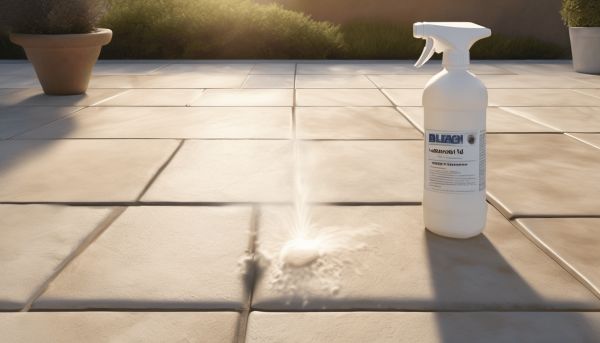 Maîtriser le temps d’action de l’eau de javel sur terrasse
